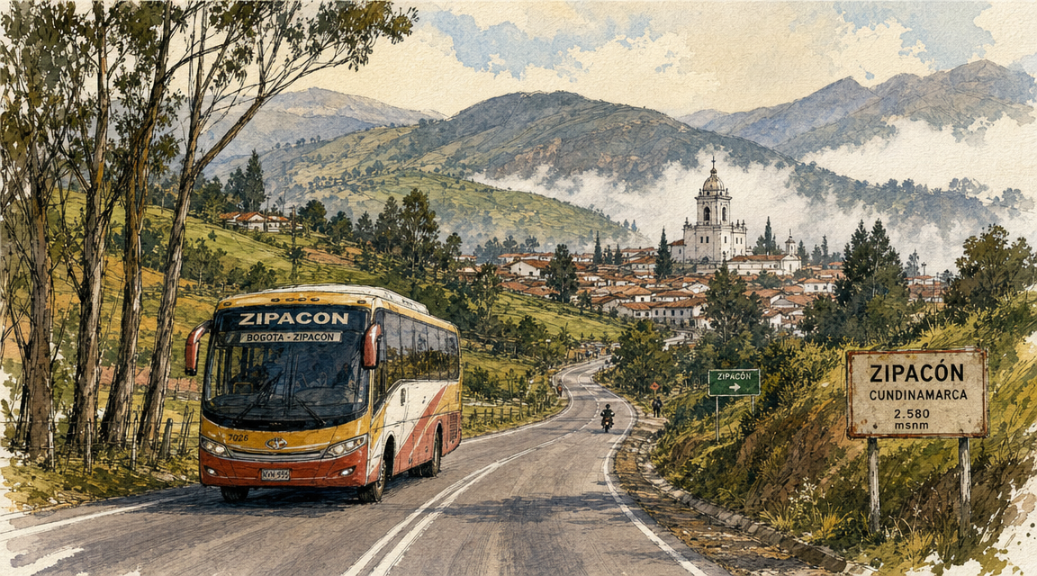 Cómo llegar a Zipacón desde Bogotá