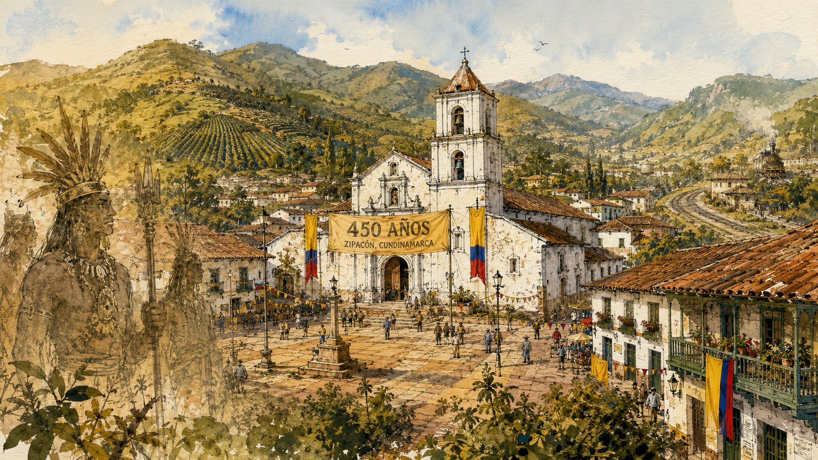 Zipacón cumple 450 años: medio milenio de historia en la Villa Cultural de Cundinamarca