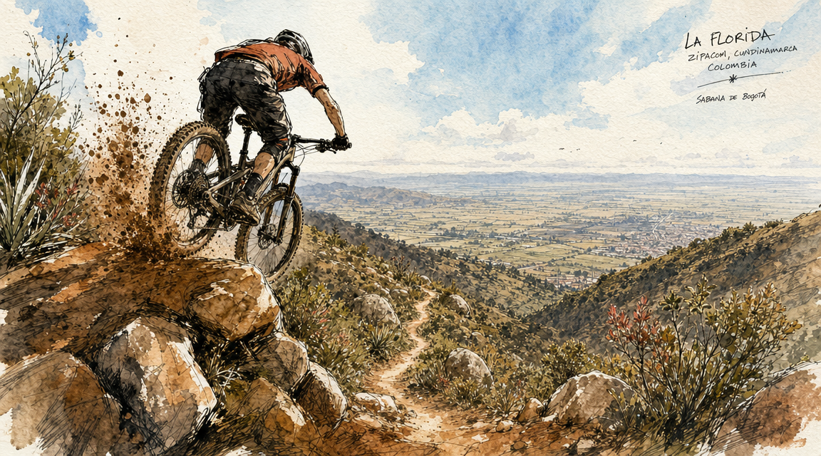 Ruta de ciclismo: Zipacón - La Florida (MTB)