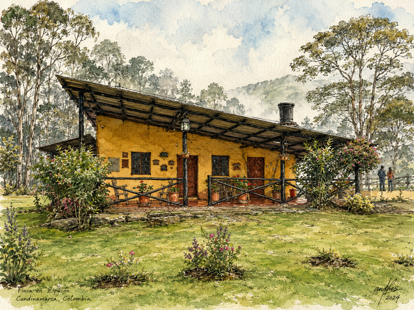 Cabaña Hacienda Nebraska: finca lechera en Zipacón
