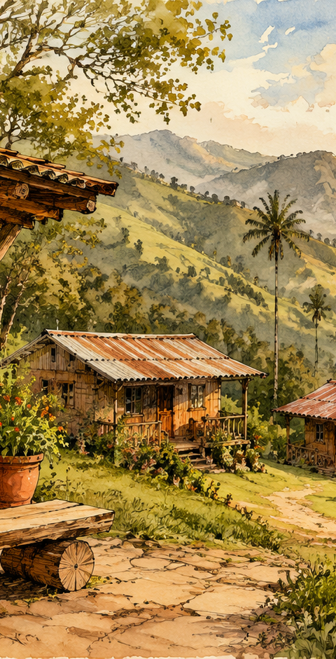 Posada El Zipa: cabañas, camping y chimenea en Zipacón