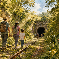 Caminata por el ferrocarril de Zipacón a Cachipay: 16 km gratis por la vía verde de Cundinamarca