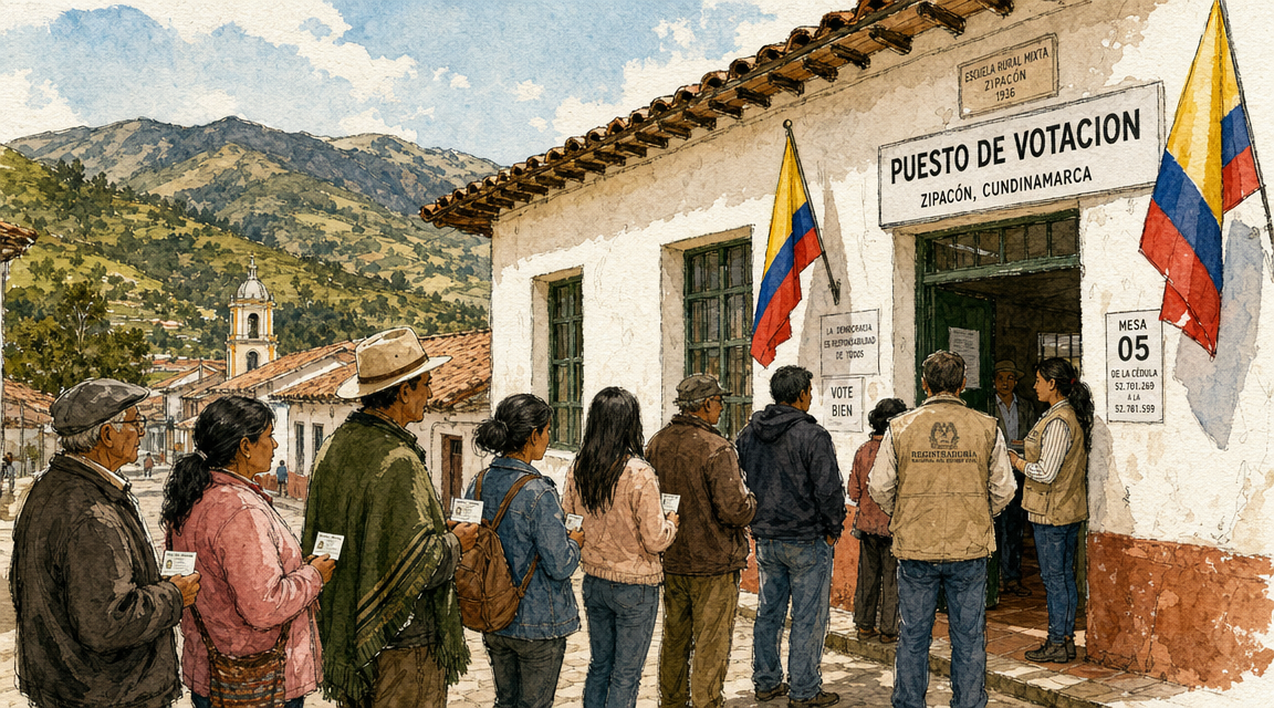 Elecciones presidenciales 2026 en Zipacón: puestos de votación, horarios y restricciones