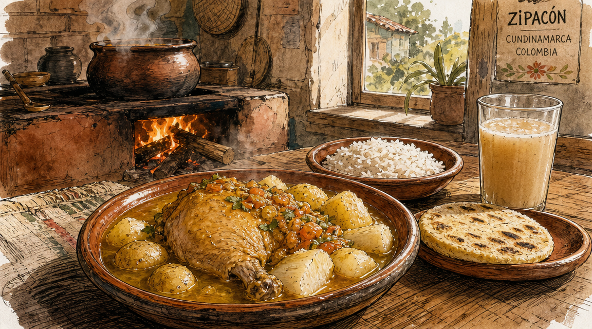 Gallina sudada en Zipacón: el sabor campesino que no se olvida