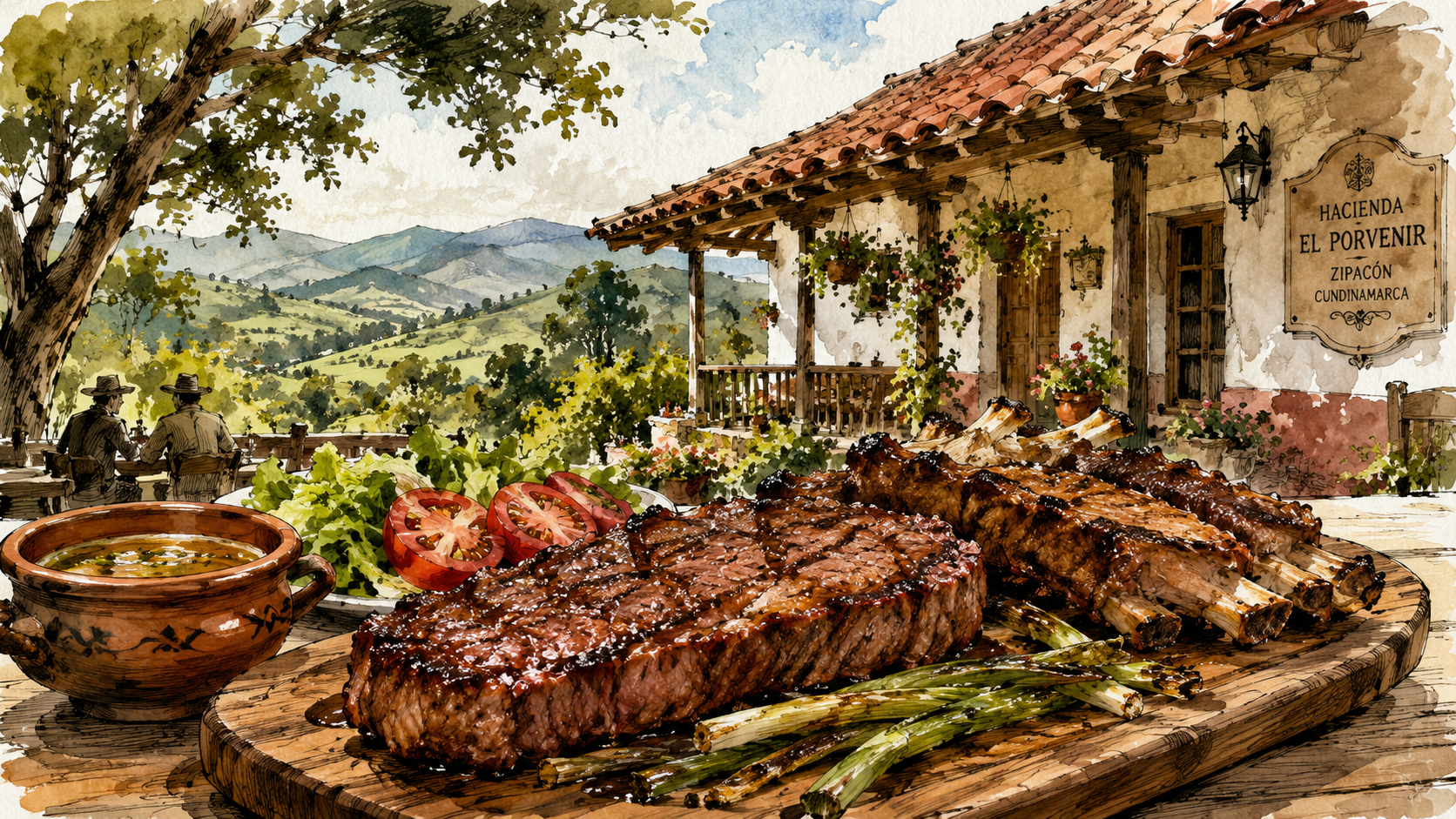 Hacienda Restaurante El Campanario: asado campestre y churrasco en Zipacón