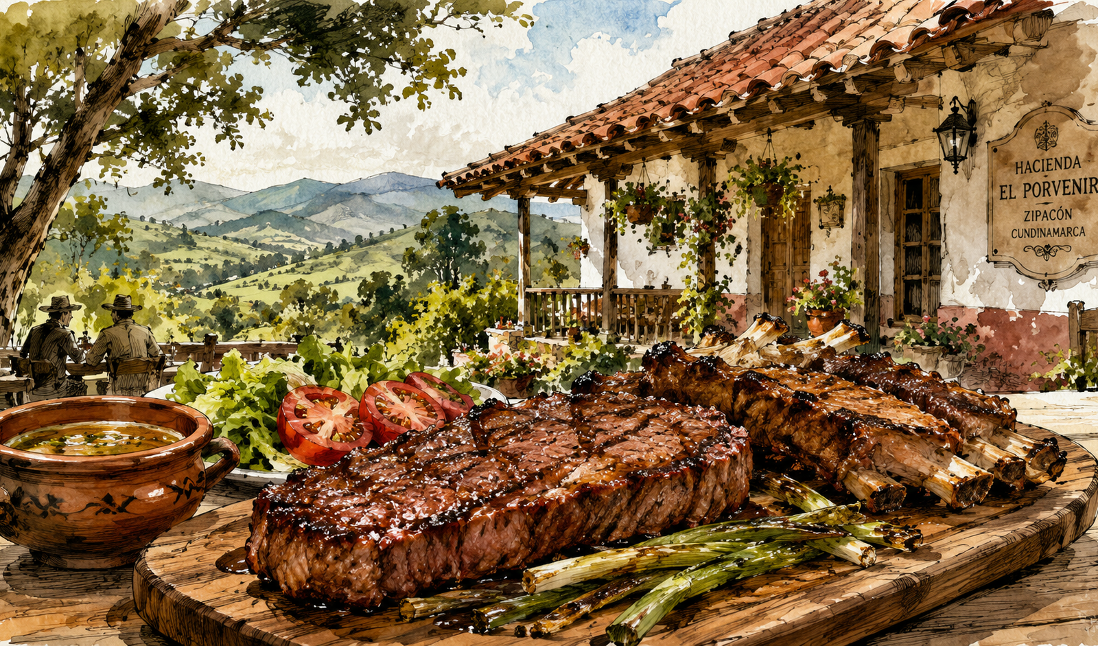 Hacienda Restaurante El Campanario: asado campestre y churrasco en Zipacón
