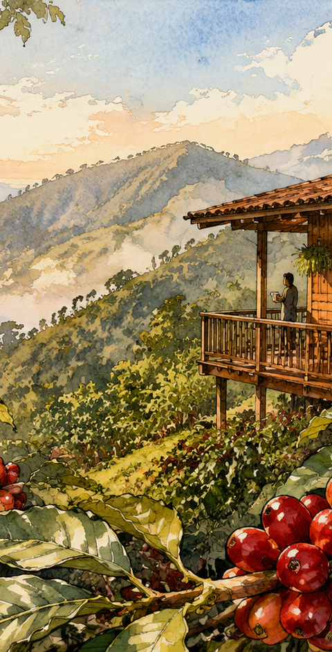 La Palma y el Tucán: café de especialidad, cabañas y bosque de niebla en Zipacón