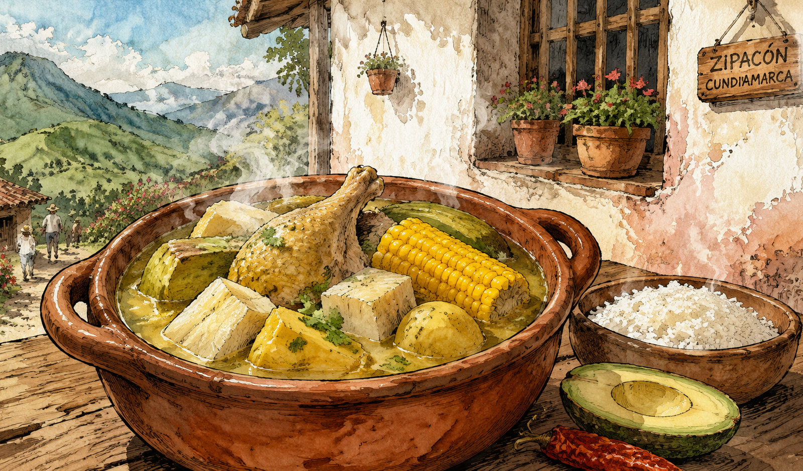 Sancocho de gallina en Zipacón: el sabor que sabe a domingo