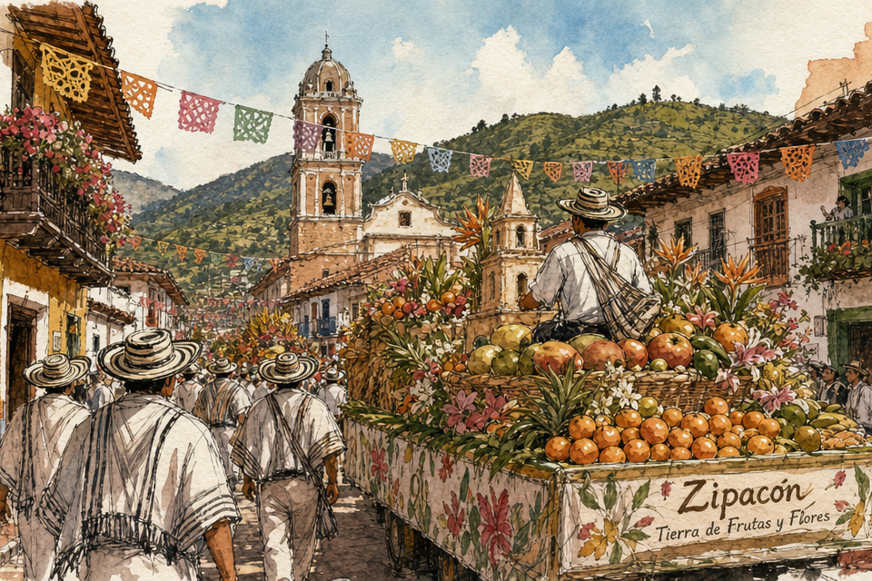 Carnavales de San Pedro en Zipacón 2026: Festival Turístico de Flores y Frutas