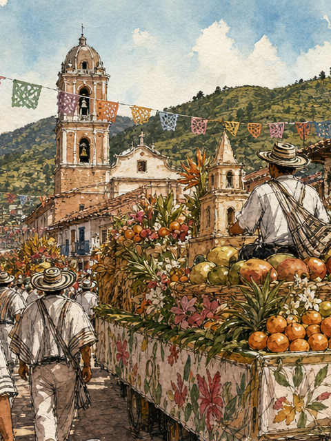 Carnavales de San Pedro en Zipacón 2026: Festival Turístico de Flores y Frutas