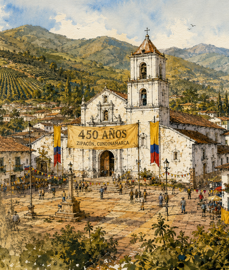 Zipacón cumple 450 años: medio milenio de historia en la Villa Cultural de Cundinamarca