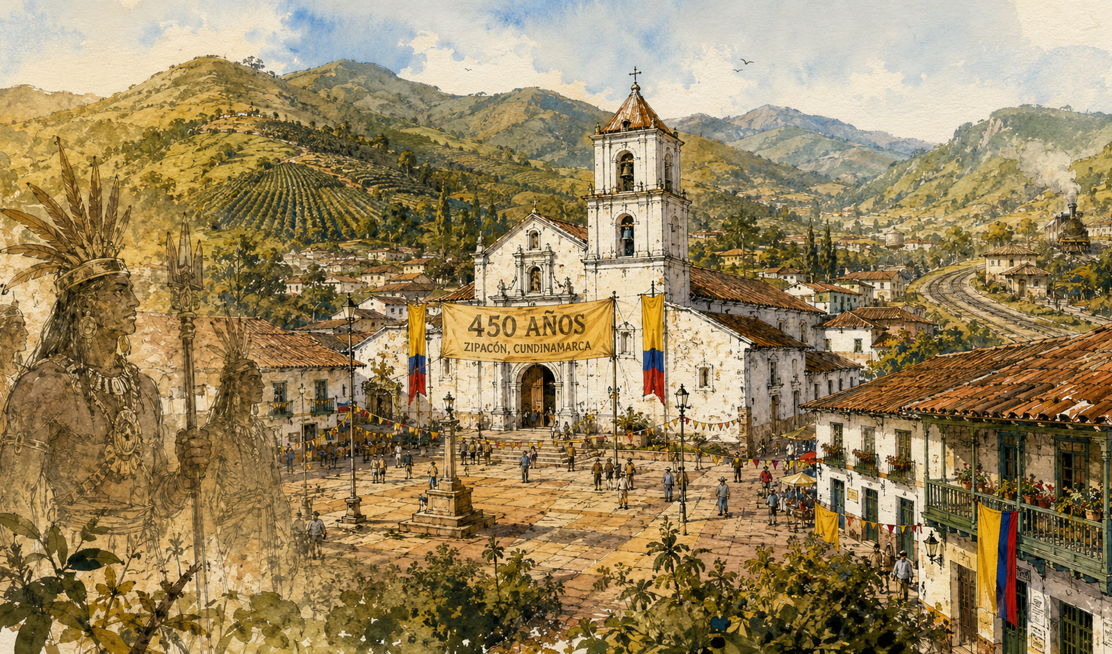 Zipacón cumple 450 años: medio milenio de historia en la Villa Cultural de Cundinamarca