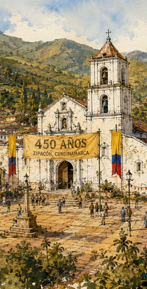 Zipacón cumple 450 años: medio milenio de historia en la Villa Cultural de Cundinamarca