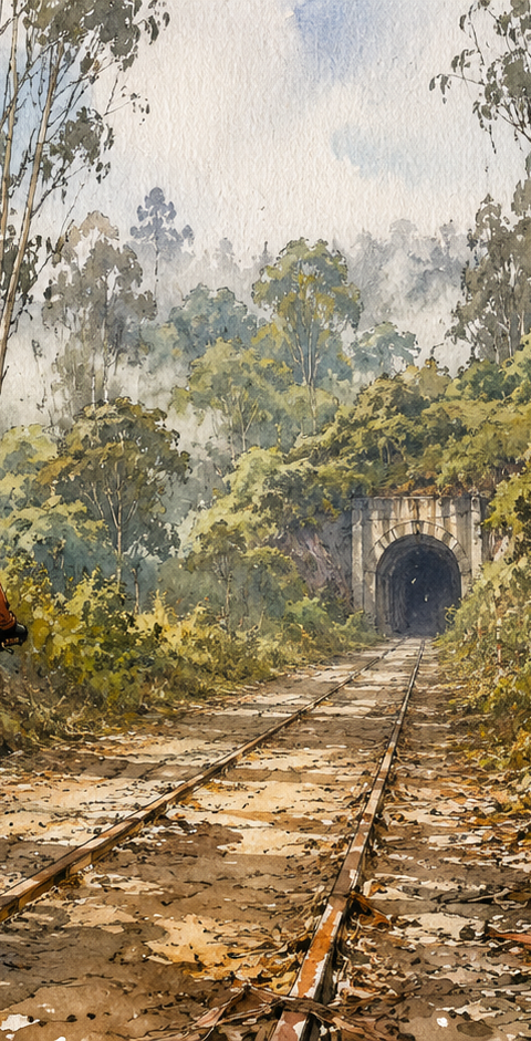 Ruta de ciclismo: Túnel - Vía de la Carrilera Antigua - Zipacón