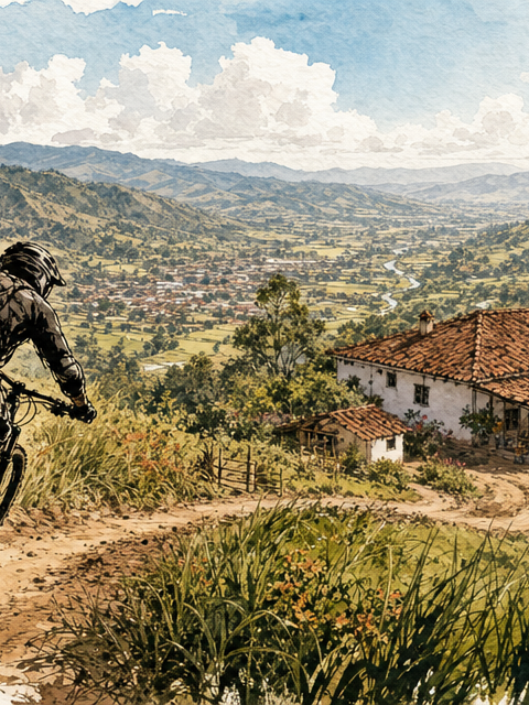 Ruta de ciclismo: Zipacón - La Estación - El Chircal - El Ocaso - Cachipay