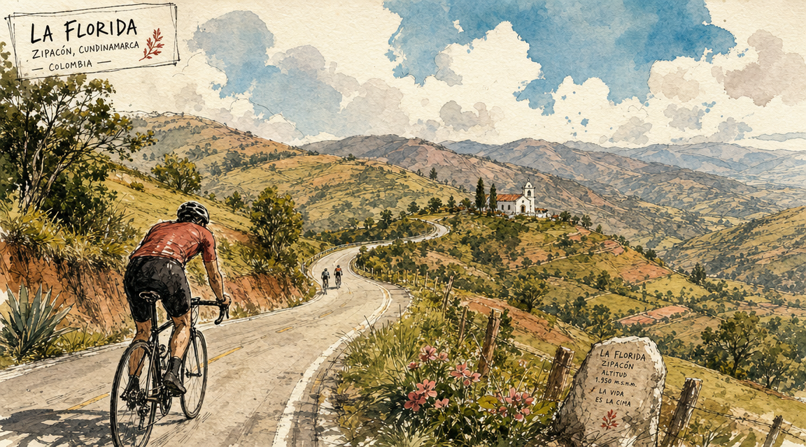 Ruta de ciclismo: Zipacón - La Florida - Zipacón