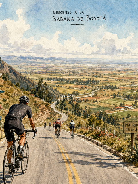Ruta de ciclismo: Zipacón - Madrid